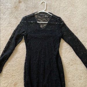 Black lace dress